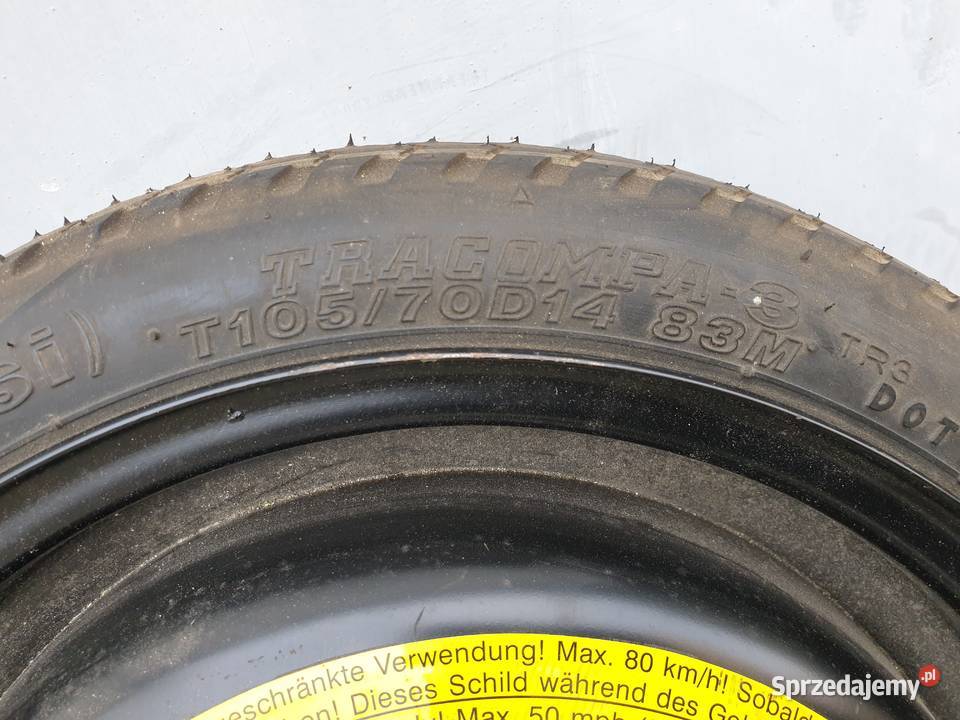 KOŁO DOJAZDOWE POLO IBIZA 1057014 6N0601025G Oświęcim