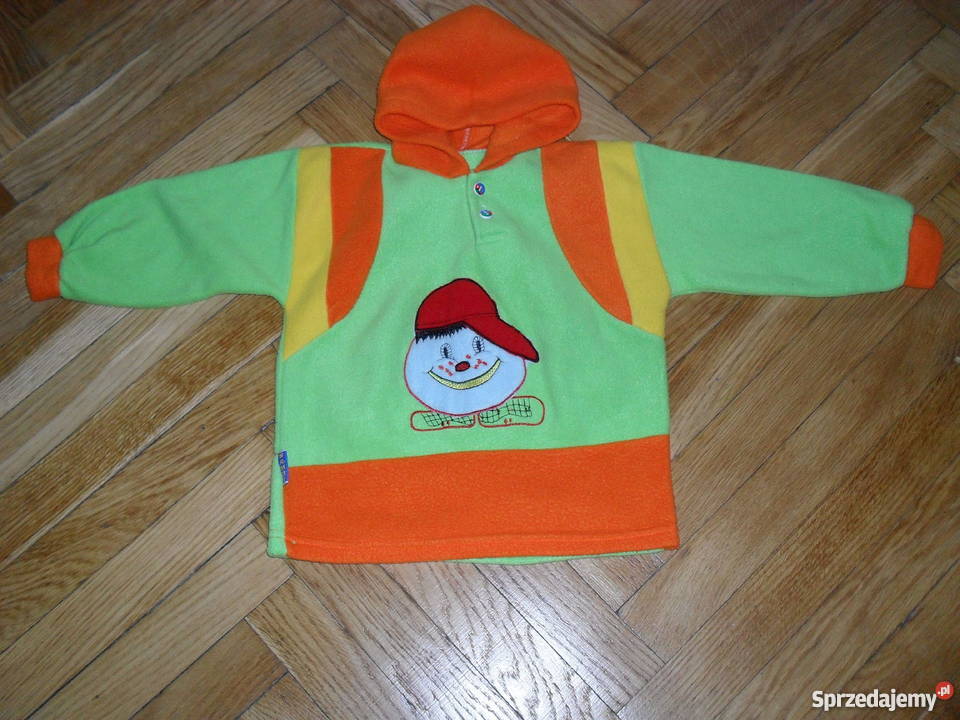 ZIELONA BLUZA POLAR Z KAPTUREM R110116 żółty/złoty łódzkie Łódź sprzedam