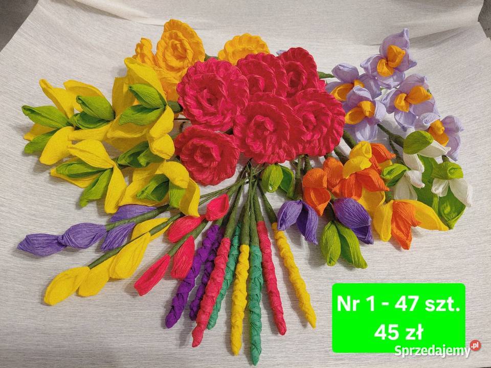 Zestaw 1 47 kwiatów palma wielkanocna Elbląg
