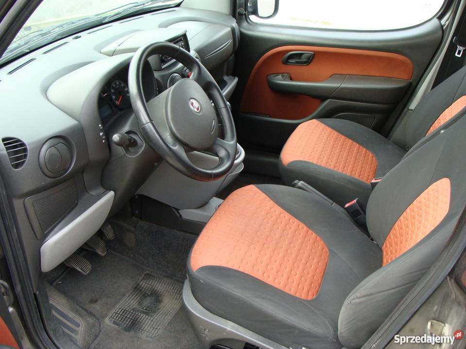 Fiat Doblo Multijet 12 siedmio osobowy 2009r poduszka powietrzna Łódź