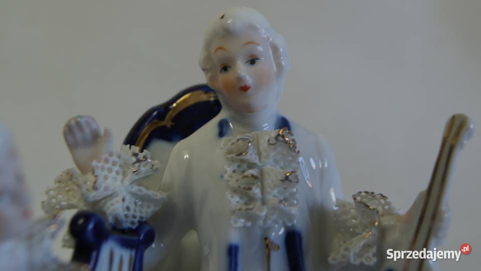 Porcelanowa para Dama z kawalerem