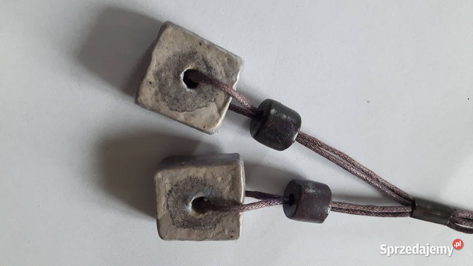 Naszyjnik ceramiczny ręcznie wykonany Otwock