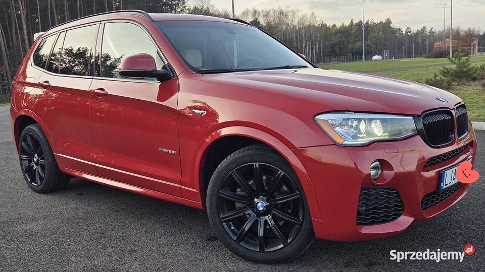 BMW X3 F25 MPakiet 30i 306HP 146kkm 2015r Rok produkcji 2015 Modliborzyce