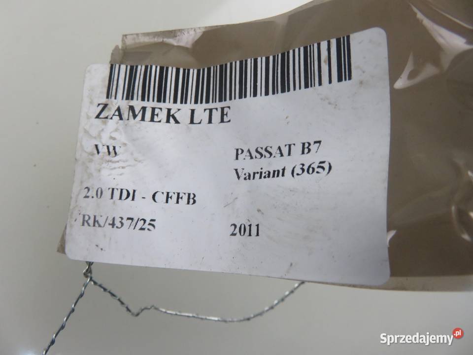 ZAMEK LEWY TYLNY VW PASSAT B6 B7 3C4839015A