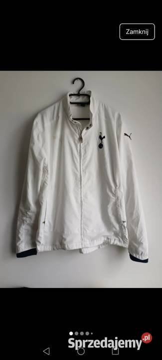 Kurtka Puma wiatrówka biała zasuwana na zamek Krosno