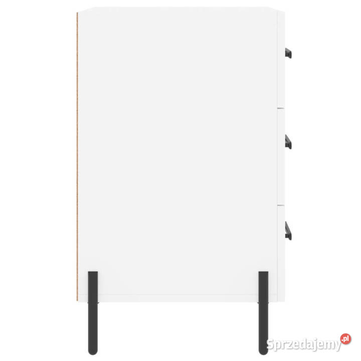 Szafka nocna biała 40x40x66 materiał Nocne