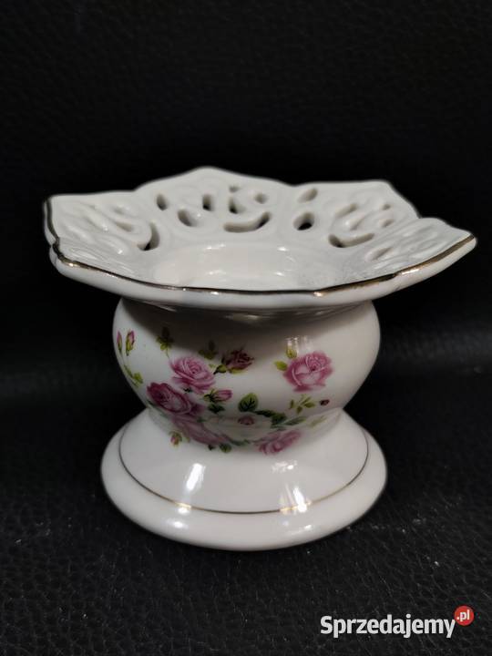 Porcelanowy Świecznik Vintage Na Tealighty Poddębice