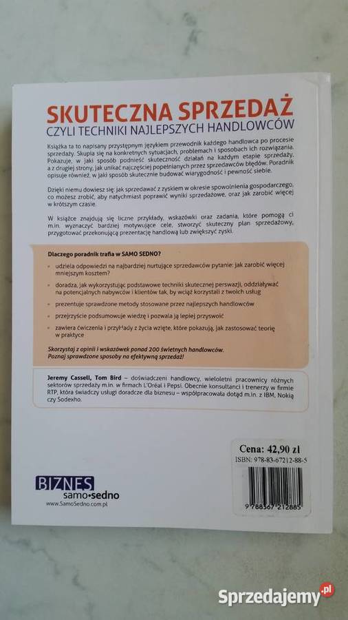 SKUTECZNA SPRZEDAZ CZYLI TECHNIKI NAJLEPSZYCH biznes, praca, prawo, finanse Kultura i Rozrywka Puławy