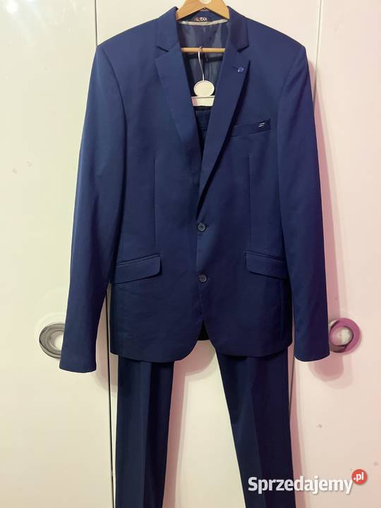 Garnitur męski Aljeka granatowy 188 Odzież wyjściowa Sochaczew