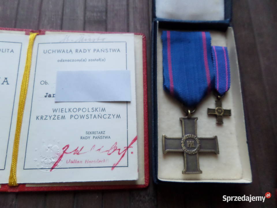 Powstańcu Wielkopolskim zestaw odznaczeń Poznań
