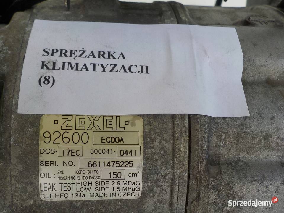 KOMPRESOR SPRĘŻARKA KLIMATYZACJI INFINITI M35 osobowe wielkopolskie Nowy Tomyśl