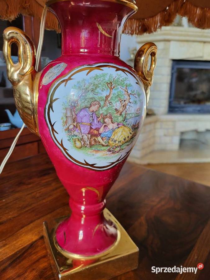 Porcelanowa belgijska lampa Warszawa