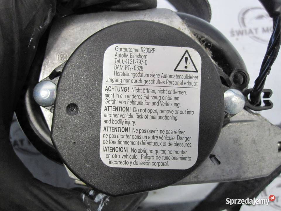 FORD FOCUS MK3 III 12r pas bezpieczeństwa prawy osobowe Pasy bezpieczeństwa