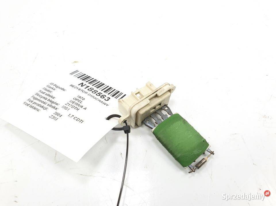 REZYSTOR DMUCHAWY OPEL MERIVA A Lipno