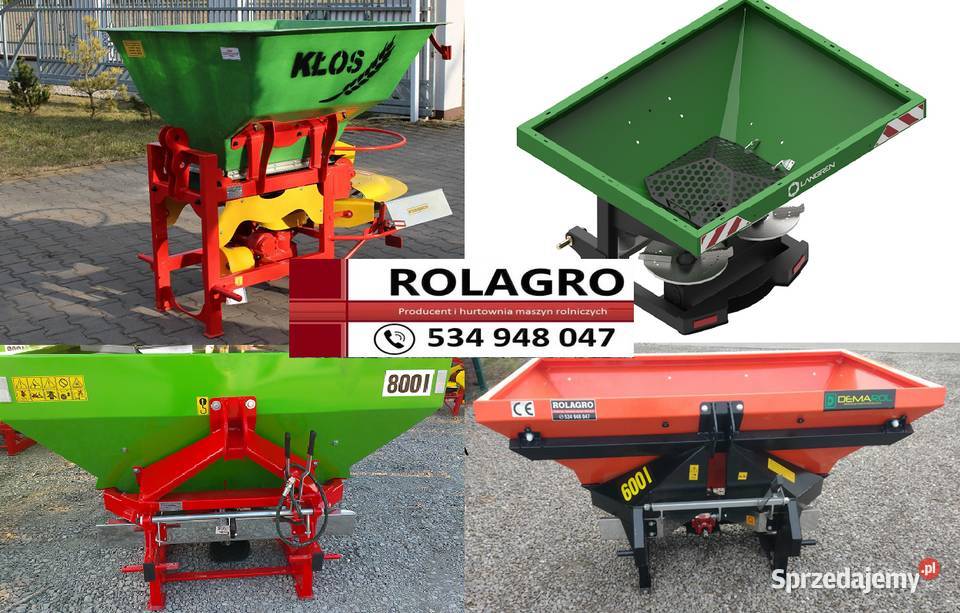 rozsiewacz nawozów dwutarczowy siewnik dostawa Sandomierz sprzedam