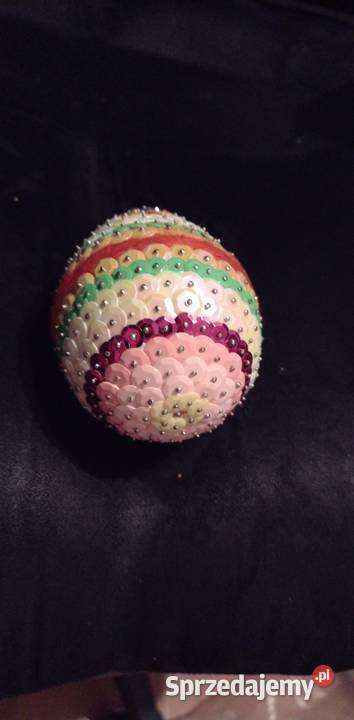 Jaja cekinowe 10 Czarna