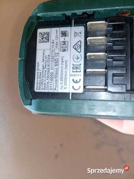 Metabo powermaxx SSD 12 włącznik udar