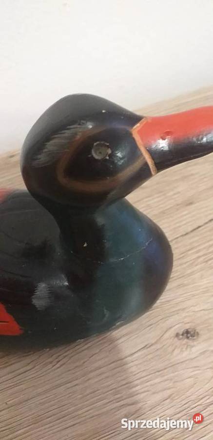 Drewniana kaczka Porcelana i szkło Przedbórz