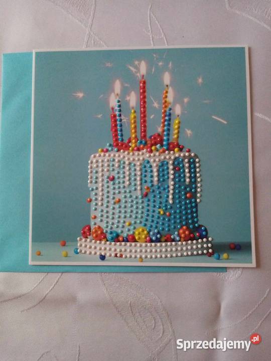 Kartki okolicznościowe haft diamentowy wielokolorowy Jarocin