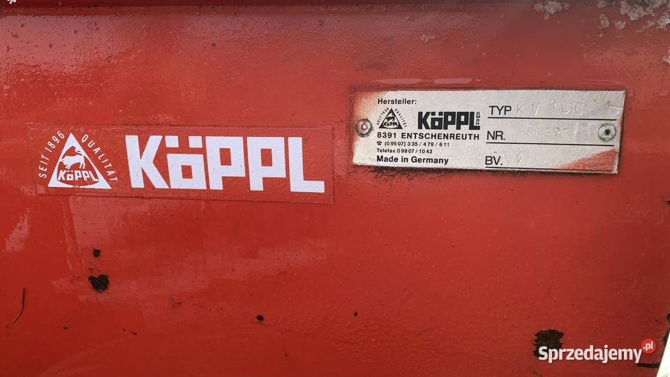 Kppl Płóg do Odśnieżarki do Śniegu KV100 Pozostałe Zgorzelec