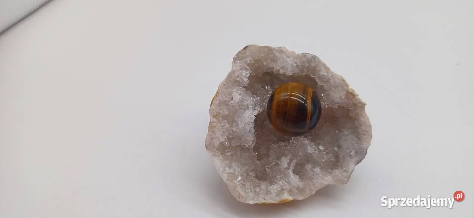 Kolekcjonerska piękna kula z tygrysiego oka 25mm Olsztyn