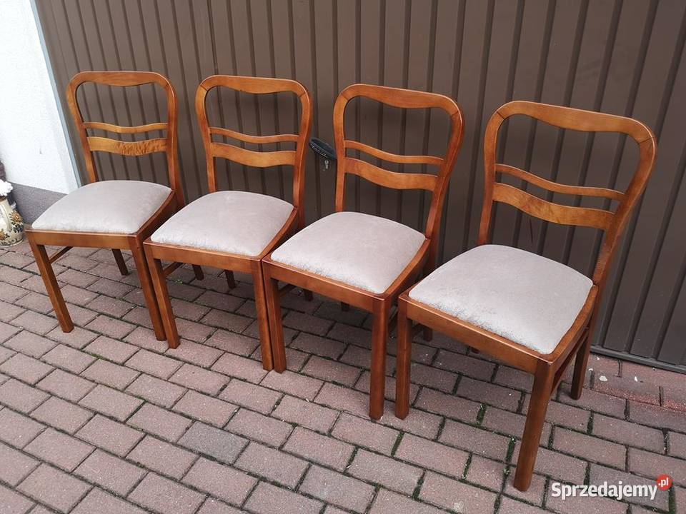 Krzesła ARTDECO Stare Antyk Komplet 4 Sztuki wielkopolskie Swarzędz sprzedam