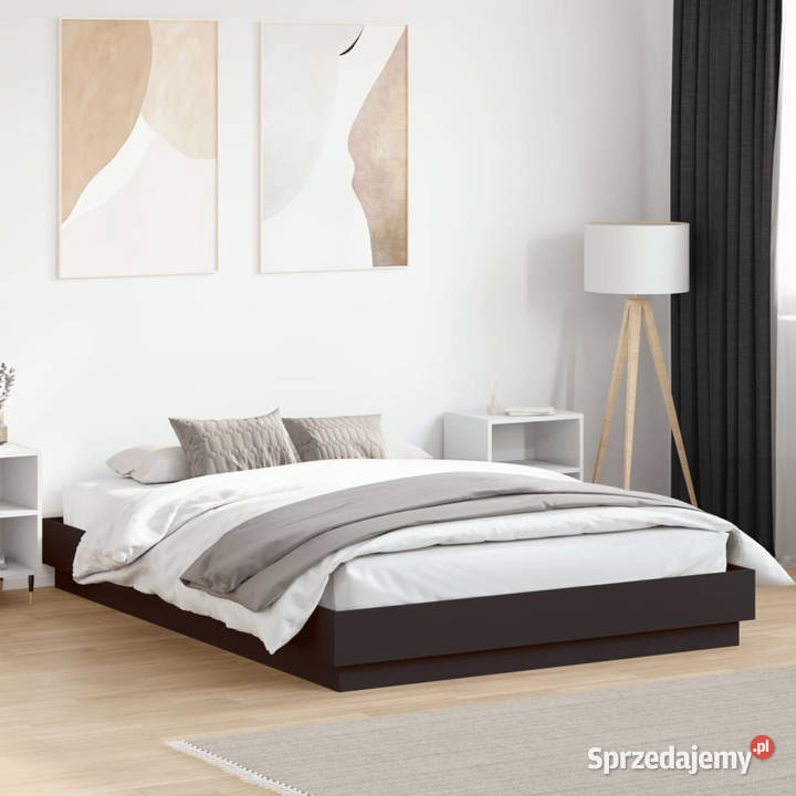 Rama łóżka z oświetleniem LED czarna 160x200 Warszawa sprzedam