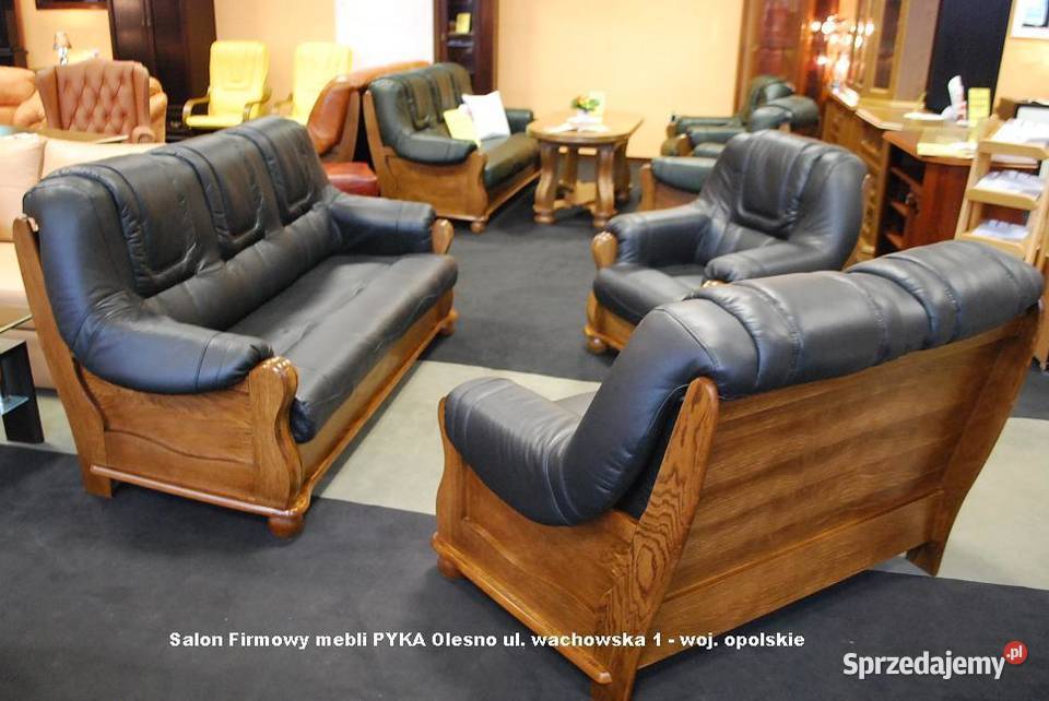 Nowy Komplet ROMA 321Stylowy Skóra Naturalna Do Olesno