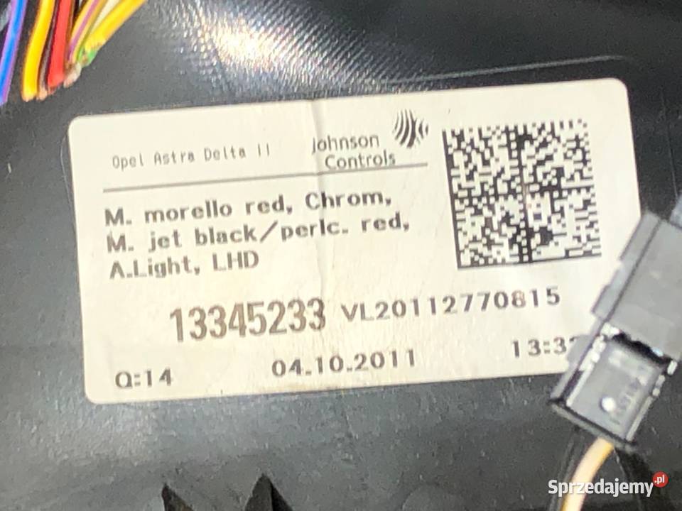 BOCZEK DRZWI LEWY PRZÓD OPEL ASTRA J Hatchback