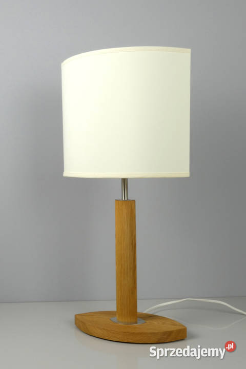 Lampa biurkowa MELLBY skandynawski abażur ecru Nowe