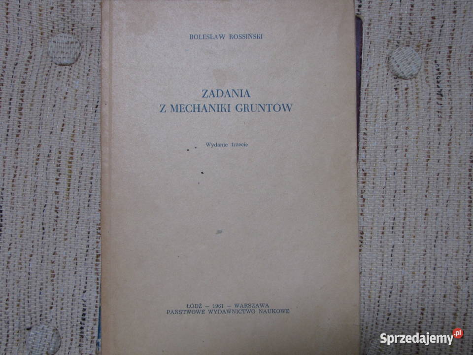 Zadania z mechaniki gruntów Kraków