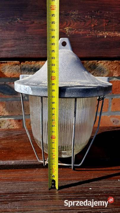 Stara lampa przemysłowa Polamp Gdańsk C 150A Lampy wiszące Świecie sprzedam