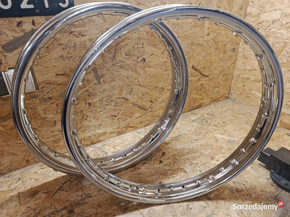 Obręcze Chrom MZ ETZ 250 Felgi Ideał 18 Brodnica sprzedam