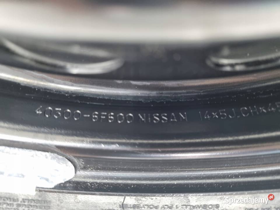 KOŁO ZAPASOWE Zapas Nissan Micra K11 16560 R14 Chełm