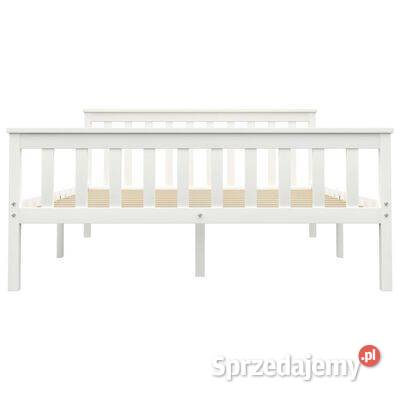 vidaXL Rama łóżka biała lite drewno Warszawa