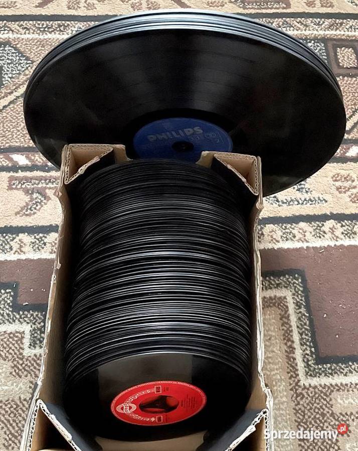 Zestaw czarnych płyt winylowych 12 i 7 opis Ząbkowice Śląskie