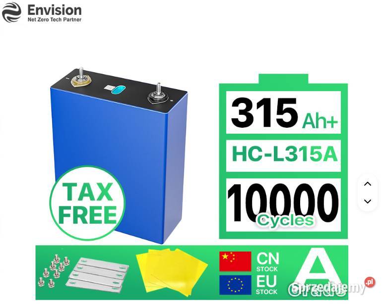 Klasa A Envision AESC 32 V 315 Ah HCL315 A Pozostałe Oświęcim