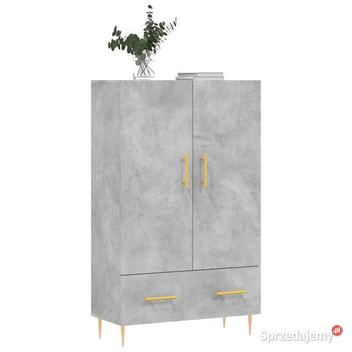 Wysoka szafka szarość betonu 695x31x115 WM828224 mazowieckie Warszawa