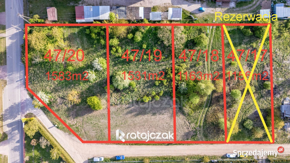 Do sprzedaży działka 1156m2 Wierzchucino pomorskie