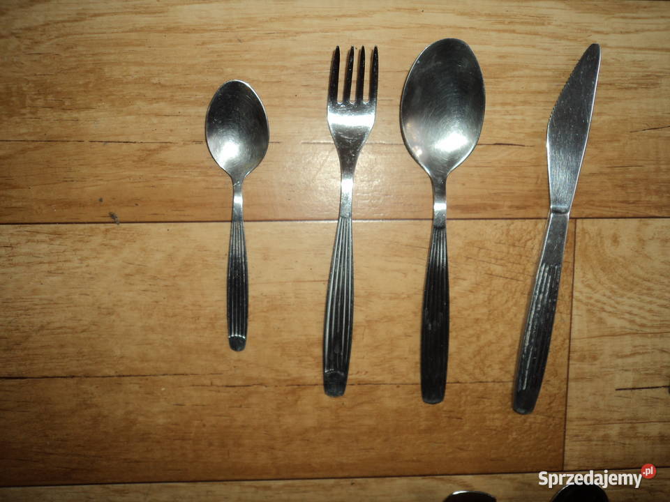 Komplet sztućców singla z PRLu paski Nowy Sącz