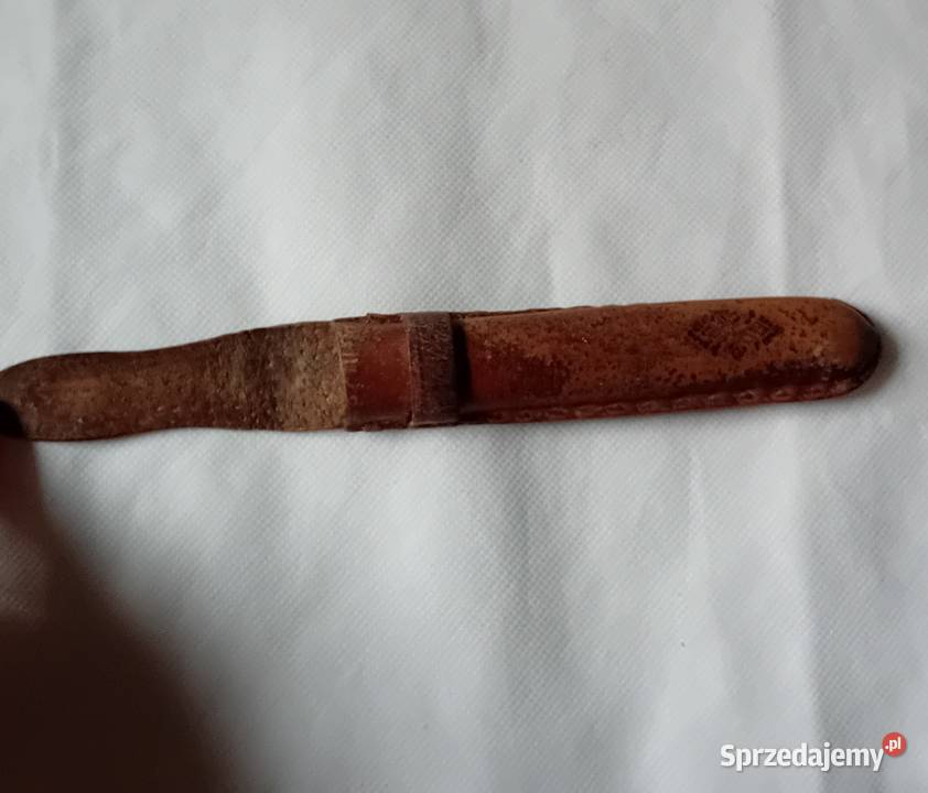 Skórzane etui na wieczne pióro połowa XX w Antyki, Sztuka, Kolekcje Koźminek