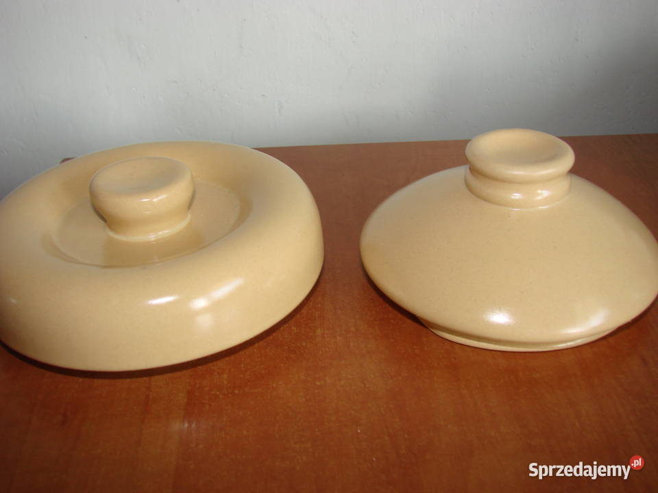 Bolesławiec ceramika PRL pokrywka