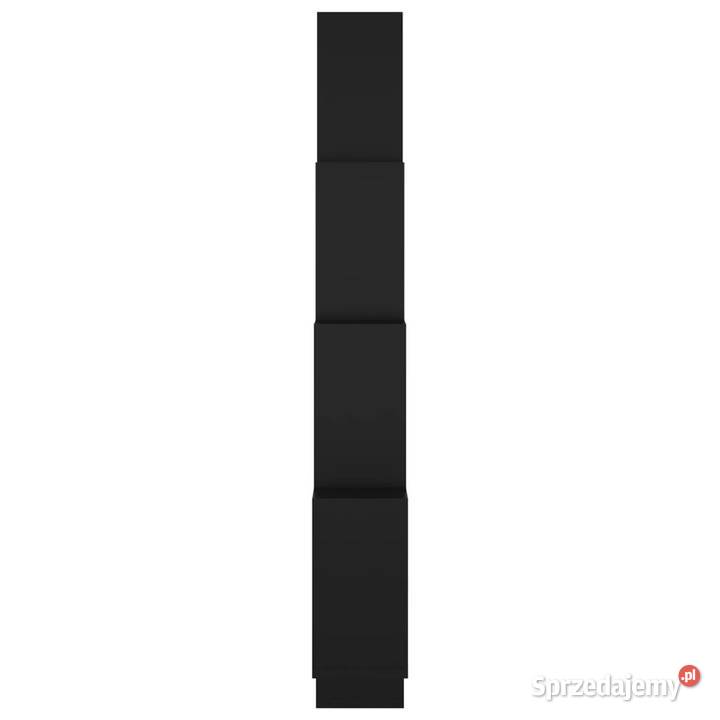 Półka ścienna w formie kostek czarna 90x15x119 Warszawa