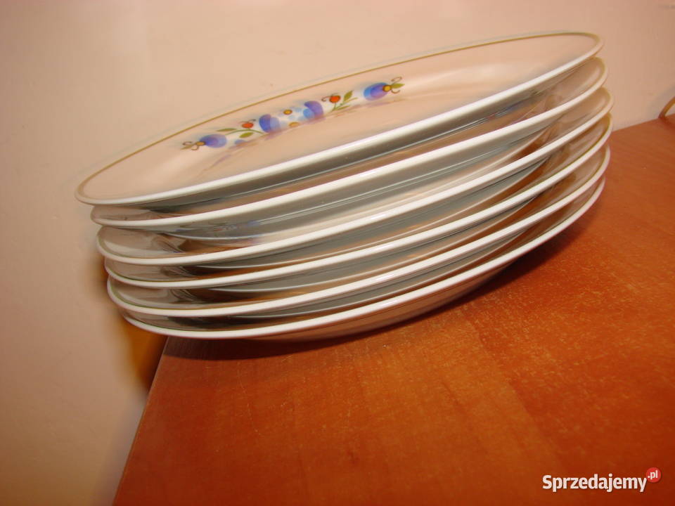 Lubiana wzór kaszubski talerz 19 PRL