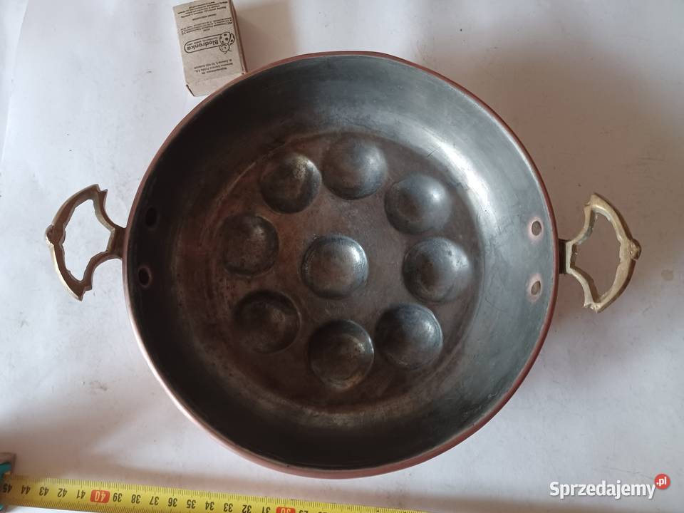 Piękna patelnia miedziana Dekoracje i ozdoby Poznań sprzedam