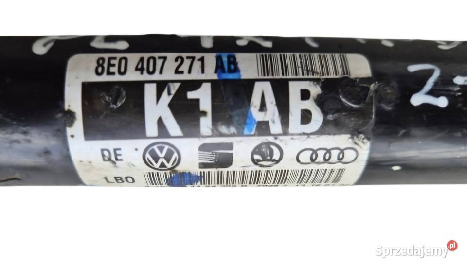 PÓŁOŚ PRZÓD LEWA MANUAL QUATTRO 6 BIEGÓW AUDI A4 osobowe Działoszyce