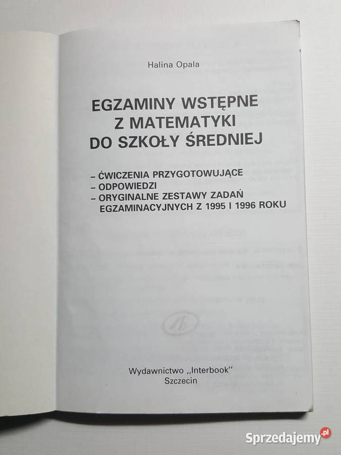 MATEMATYKA zestawy egzaminacyjne egzaminy skrypt, zeszyt ćwiczeń, zbiór zadań, testów Złotniki