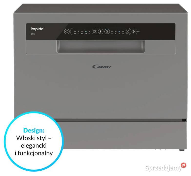 Zmywarka CANDY Rapido CP 6E51LS Połowa załadunku