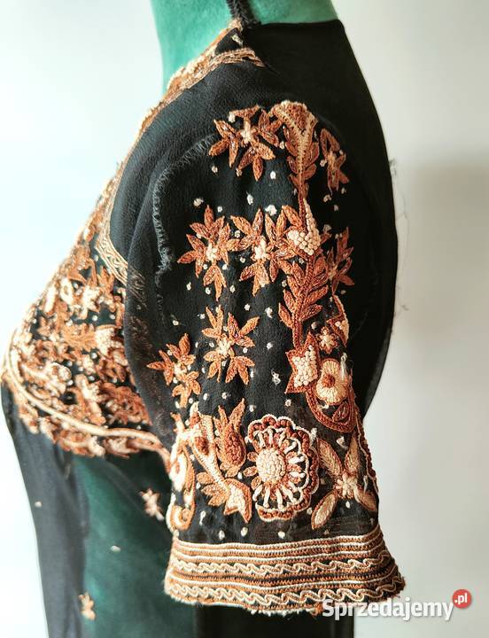 Indyjska tunika vintage retro sukienka czarna Bluzki i koszule Szczecin sprzedam