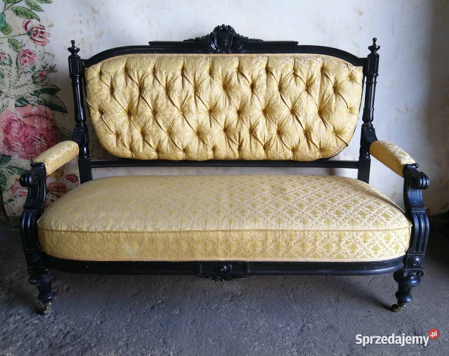 Śliczna pałacowa sofa szwedzka oryginał dolnośląskie Wałbrzych